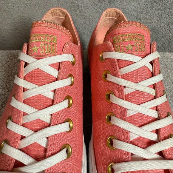 Converse Womens 8.5 CTAS‎ Ox Lift Platform560675C Pink/Driftwood/White - Picture 7 of 15